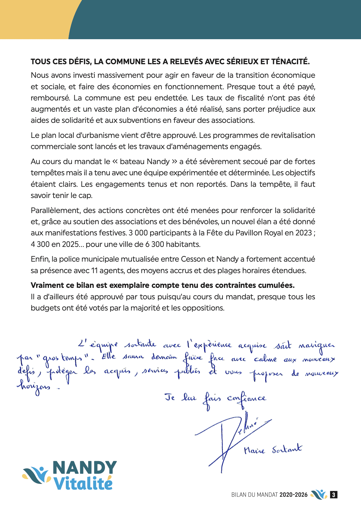 Bilan du mandat 2020-2026 - Page 3